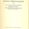 Écrits théologiques