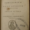 Colloquiorum Desiderii Erasmi Roterodami familiarium opus aureum completum