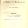 Institutiones theologicae de sacramentis ecclesiae