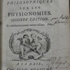 Lettres philosophiques sur les physionomies