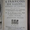 La vie de S. Francois de Sales, evêque et prince de Geneve, instituteur de l'ordre de la Visitation de Sainte Marie