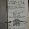 Compendiosae institutiones theologicae ad usum seminarii pictaviensis