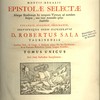 Epistolae selectae aliaeque eruditorum sui temporio Virorum ad eumdem scriptae, una cum nonnullis ipsius Analectis.