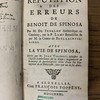 Refutation des erreurs de Benoit de Spinosa.