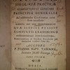 Synopsis theologiae practicae, complectens et explicans principia generalia ad resolvendos conscientiae casus scitu necessaria