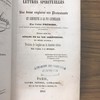 Lettres spirituelles à une dame anglaise née Protestante et convertie à la foi catholique.