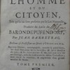 Les devoirs de l'homme et du citoyen, tels qu'ils lui sont prescrits par la loi naturelle