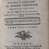 Catéchisme philosophique, ou, Recueil d'observations propres à défendre la religion chrétienne contre ses ennemis