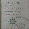 Mélanges de littérature, d'histoire et de philosophie