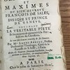 Sentimens et maximes du [bien-heureux] François de Sales, evesque et prince de Geneve.