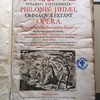 [Philōnos Ioudaiou Syngrammata] : Philonis Judaei, Omnia quae extant opera