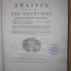 Traités sur les coutumes anglo-normandes, publiés en Angleterre, depuis le onzième, jusqu'au quatorzième siècle, Ouvrage qui supplée aux monuments de l'histoire & de la législation françoise qui nous manquoient depuis la cessation des capitulaires, jusqu'aux premières ordonnances de nos rois de la troisième race