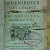 Pensées ingénieuses des anciens et des modernes