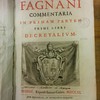Prosperi Fagnani Commentaria ... Decretalium