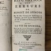 Refutation des erreurs de Benoit de Spinosa.