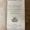 Conduite pour passer saintement les fêtes et octaves de la Pentecôte, du Saint Sacrement, et de l'Assomption