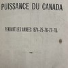 Gouvernement de la puissance du Canada. Pendant les années 1874-75-76-77-78