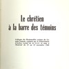 Le chrétien à la barre des témoins