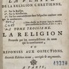 Lettres d'une mère à son fils pour lui prouver le vérité de la religion chrétienne, 1° par la raison. 2° par la révélation. 3° par les contradictions dans lesquelles tombent ceux qui la combattent