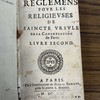 Reglemens pour les religieuses de sainte Ursule de la Congregation de Paris