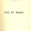 Ève et Marie