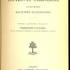 Thesaurus doctrinae catholicae : ex documentis magisterii ecclesiastici