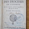 Du gouvernement des diocèses en commun par les évesques et par les curez