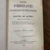 Recueil d'ordonnances synodales et épiscopales du diocèse de Québec : suivi d'une collection : 1. Des indults accordés au diocèse ; 2. De décrets de la Congrégation des rites; 3. De décisions importantes sur différents sujets