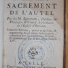 L'amour de Jésus au Très-Saint Sacrament de l'autel