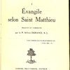 Évangile selon Saint Matthieu