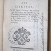 Compte rendu des constitutions des jésuites