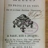 Oeuvres mêlées en prose et en vers. Par M. le comte Antoine Hamilton