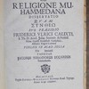 De Religione Muhammedana Dissertatio