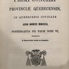 Acta et decreta primi concilii provinciae quebecensis, in quebecensi civitate anno domini MDCCCLI, pontificatus PII Papae Noni VI, celebrati, a sancta sede revisa et recognita