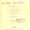 Les noms divins