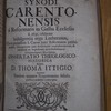 De Synodi Carentonensis á reformatis in Gallia ecclesiis A. 1631. celebratae indulgentia erga Lutheranos, circa permiissam S. Coenae inter Reformatos participandae, conjugiorum cum Reformatis contrahendorum, & infantum ex baptismate apud Reformatos suscipiendorum libertatem