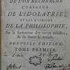 Histoire du ciel, où l’on recherche l’origine de l’idolatrie, et les méprises de la philosophie, Sur la formation des corps célestes, & de toute la nature