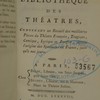 Petite bibliothèque des théâtres, contenant un recueil des meilleures pièces du théâtre françois, tragique, comique, lyrique & bouffon, depuis l'origine des spectacles en France, jusqu'à nos jours