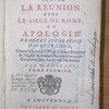 Préservatif contre la réunion avec le siège de Rome, ou, Apologie de notre séparation d'avec ce siège, contre le livre de Mlle. de B. Dame Proselyte de l'Eglise Romaine, et contre les autres controversistes anciens et modernes