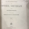 Jugements et délibérations du conseil souverain de la Nouvelle-France