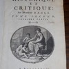 Dictionaire historique et critique