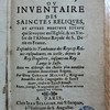 Le trésor sacré, ou, Inventaire des sainctes reliques et autres précieux joyaux qui se voyent en l'Église et au trésor de l'abbaye royale de S. Denis en France, ensemble les tombeaux des roys et reines ensepulturez en icelle, depuis le roy Dagobert, jusques au Roy Louys le Juste : avec un abbrégé des choses plus notables arrivés durant leurs règnes