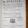 Oeuvres de M. Bergier