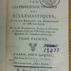 Conférences et discours synodaux sur les principaux devoirs des ecclésiastiques, avec un recueil de mandemens sur différens sujets