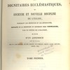 Des Fonctions, des obligations et des biens des dignitaires ecclésiastiques, ou Ancienne et nouvelle discipline de l'Église, touchant les bénéfices et les bénéficiers, et suivie d'un appendice