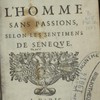 Caracteres de l’homme sans passions, selon les sentimens de Seneque