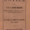Notice sur le R. P. Arthur Bouchard, prêtre canadien, missionnaire apostolique de l'Afrique centrale