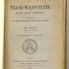 La Franc-maçonnerie, doctrine, histoire, gouvernement : Lettre à la revue catholique des institutions et du droit