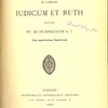 Commentarius in Libros Historicos Tome IV : « Commentarius in Libros Iudicum et Ruth »