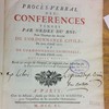 Procès-verbal des conférences tenues par ordre du roi pour l'examen des articles de l'Ordonnance civile du mois d'avril 1667 et de L'Ordonnance criminelle du mois d'avril 1670